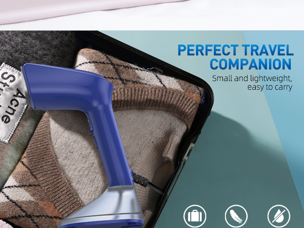 Perfect travel or home use Steamer for clothes