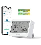 INKBIRD ITH-21-B Bluetooth Thermometer Hygrometer, Indoor Temperature Humidity Sensor with Large ...