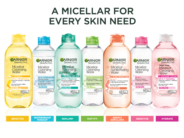garnier micellar range
