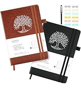Ospelelf 2 Pack College Ruled Notebook with 1 Pen, 24 Stickers, 180 Pages 100gsm Thick Paper, A5 ...