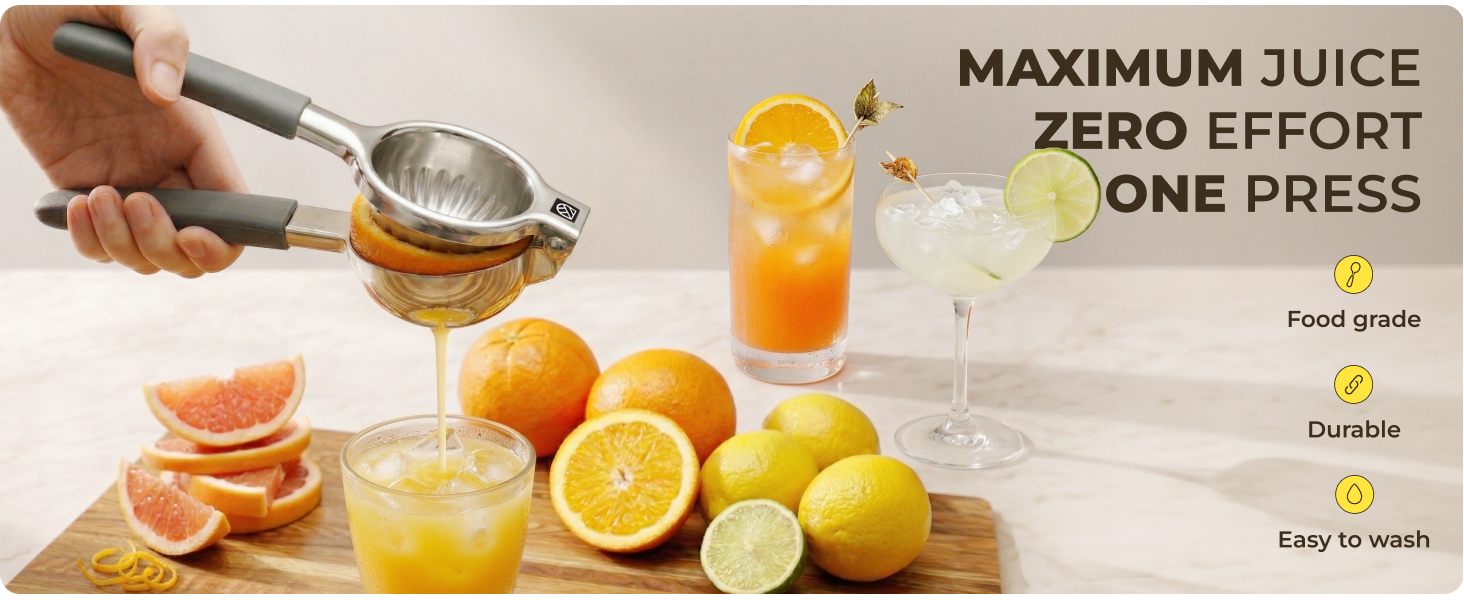 Stainless Steel Lemon Squeezer Kensington London