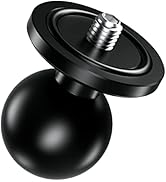 BRCOVAN Aluminum Alloy 1'' Ball Adapter with 1/4"-20 Threaded Stud for Action Camera & Camcorder ...