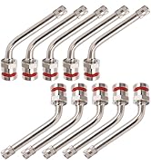 Espusta TR545D Tire Valve Stem Fit for 22.5in 24.5in Aluminum Wheels with 9.7mm Rim Hole (Pack of...