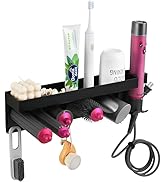 Wall Mount Hair Dryer Stand Holder for Dyson Airwrap Styler 2 in 1 Blow Dryer Accessories Organiz...