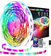 REEMEER Led Lights for Bedroom 50ft, Led Lights Color Changing Led Strip Lights with App Control,...