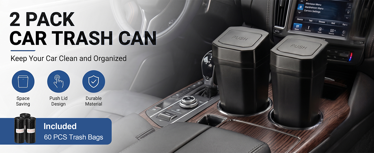 car trash can