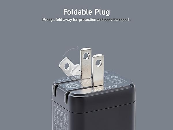Elecom Wall Charger 65 watt 3 Port