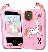 Kids Phone Toys for Girls Age 3 4 5 6 7 8 9, Touchscreen Dual Camera Toddler Learning Play Phone ...