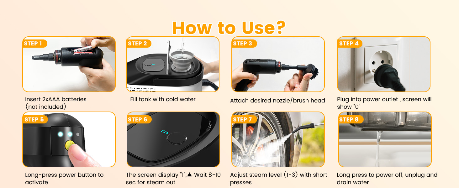 handheld steam cleaner