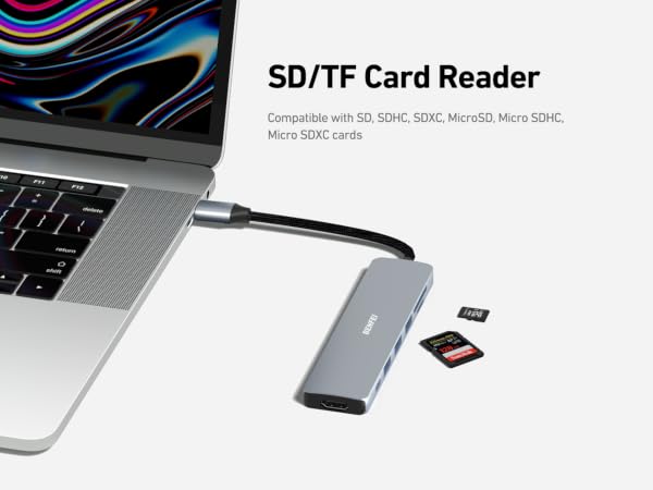 USB C hub 7 in 1