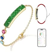 RIFESI Light Luxury Smart Bracelet for Women, Crystal Birthstone Fitness Tracker with 2 Bands, Al...