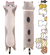 Rexinc Long Cat Plush Pillow Toy Sleeping Pillow Cute Cartoon Cat Stuffed Animals Soft Long Body ...