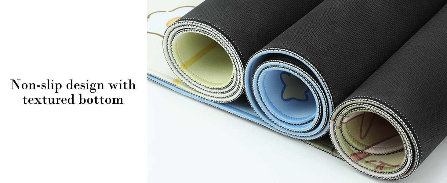 Cute Cat Desk Mat Kawaii Flower Store Desk Pad, Kitty Large Gaming Mouse Pad for Women Girls 