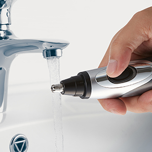 Washable Hair Trimmer Cleans Under the Faucet
