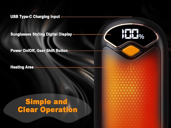 Hand Warmers with Digital Display