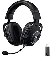 Logitech G PRO X Wireless Lightspeed Gaming Headset Gen 1: Blue VO!CE Mic Filter Tech, 50 mm PRO-...