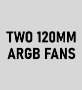 ARGB CPU Air Cooler, 6 Heat Pipes, Dual 120mm PWM Fans, Black