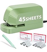 Electric Stapler for Desk Value Pack, 45 Sheet Capacity, Includes 1500 Staples &amp; Staple Remover, ...