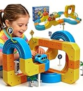 127 Pcs Cube Track Fusion Toy with 2 Trains,2026 New klick Rail Electric Train Set for Kids Ages ...