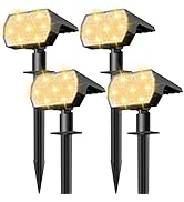 NYMPHY Solar Lights Outdoor Waterproof, Solar Spot Lights Outdoor 56 LED 3 Lighting Modes, Solar ...