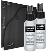 OPTIPAK Sparkle Anti-Reflective Lens Cleaner Spray kit | (2) 2oz Glasses Cleaner Spray + (2) Micr...