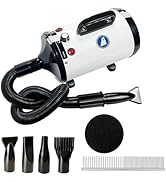 Xapigo Dog Dryer,High Velocity Professional Dog Grooming Dryer,Adjustable Temperature and Speed w...