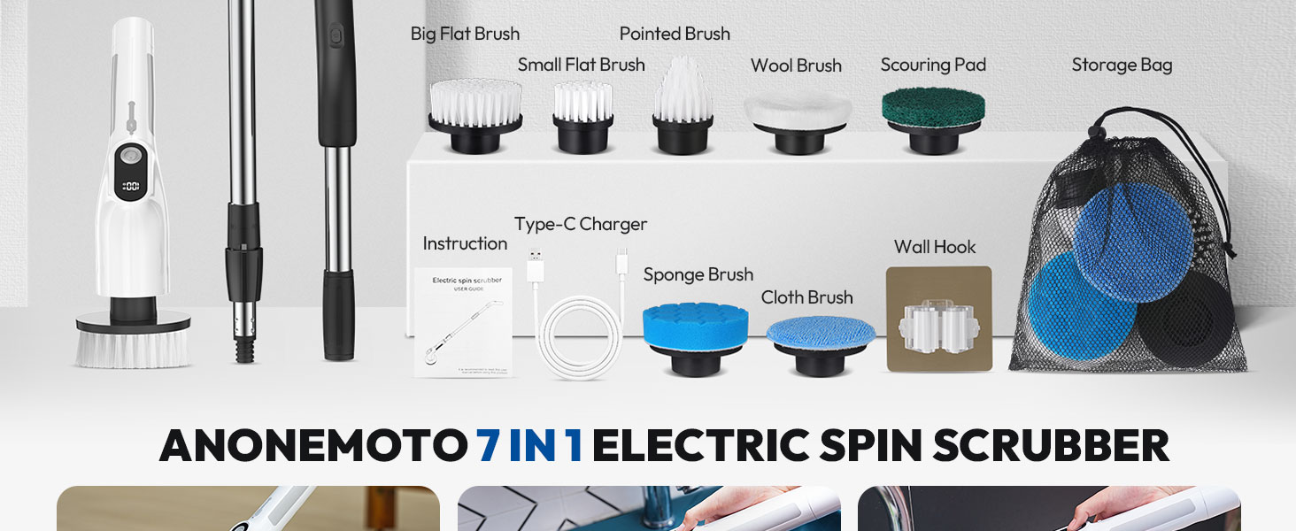 electric spin scrubber bathroom