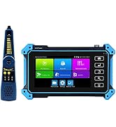 WANLUTECH IP Camera Tester CCTV Test, 5 Inch IPS Touch Screen 4K H.265 CVBS CVI TVI AHD Analog Ca...