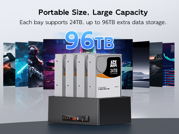 4 bay sata hard drive enclosure dockcase reader dockcase holder