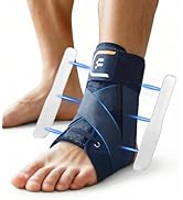 Fitomo Quick Lace up Ankle Brace for Men Women, Figure 8 Adjustable Compression Support for Achil...