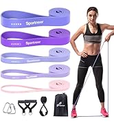 Resistance Bands for Working Out: Pull Up Bands 5-130lb 5 Levels Exercise Bands Workout Bands Set...