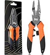 Pullther Fishing 7.5"Fishing Split Ring Pliers, Multi-Function Fishing Gear,Stainless Steel Fishi...