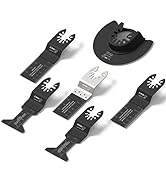 Amoolo 24pcs Oscillating Saw Blades, Universal Multitool Oscillating Tool Blades for Wood, Plasti...
