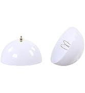 Aspen Creative 28008-15-2, Clip-on Dome Shade for A-Type Bulb Indoor Location Light Fixtures/Whit...