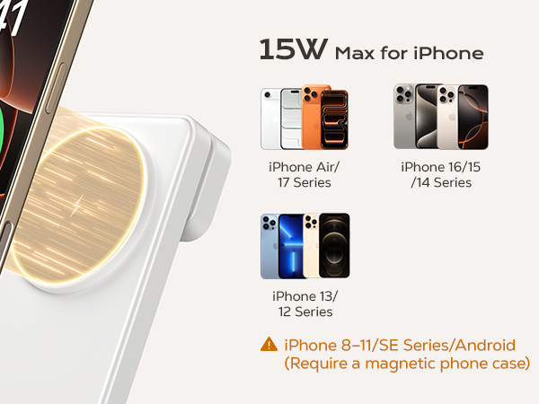 Wireless charger compatible with magsafe