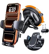 HTU [2026 Latest Upgrade Military-Grade Anti-Shake Car Phone Holder, 90+LBS Strong Suction Car Ph...