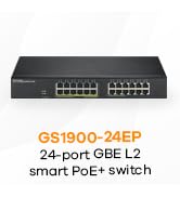 Zyxel 24-Port PoE Gigabit Switch | Smart-Managed | 12x PoE+ @130W | Rackmount [GS1900-24EP]