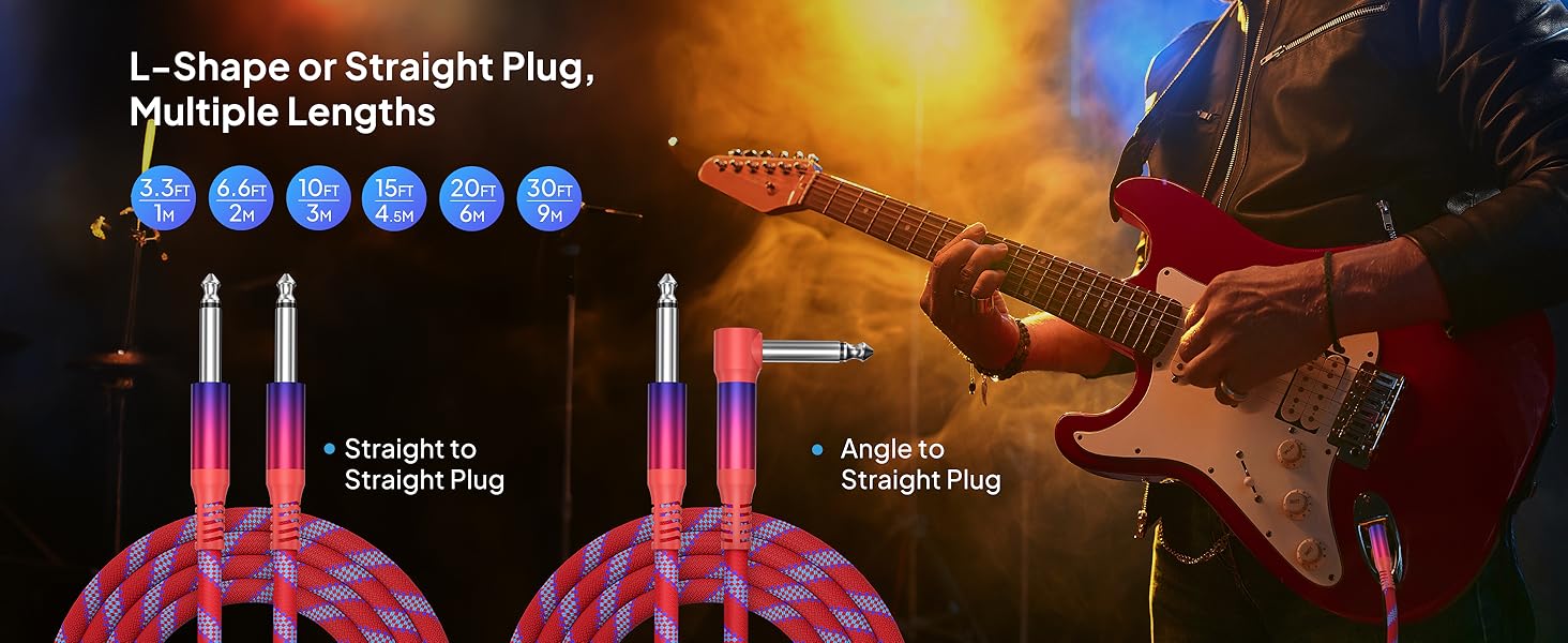 6.35MM TS Guitar Cords