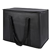 CIVJET 1-Pack Insulated Reusable Grocery Bags, X-Large Insulated Food Delivery Bag for Doordash/C...