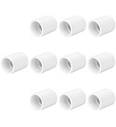 HayEastdor 10PCS 3/4 Inch PVC Pipe Coupling Adapter Pipe Fittings Socket x Socket Connectors for ...