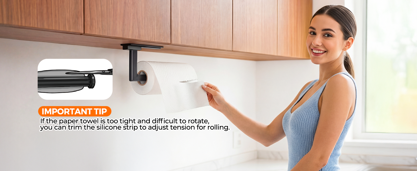 paper towel holder under cabinet