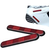 YAWUROU 4 PCS Car Reflective Strips, Night High-Visibility Safety Protector Trim, Waterproof Self...