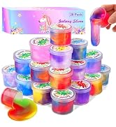 20 Pack Galaxy Slime, Slime Party Favors for Kids Slime Goodie Bag Easter Basket Stuffers Birthda...
