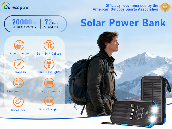 SOLAR CHARGER POWER BANK