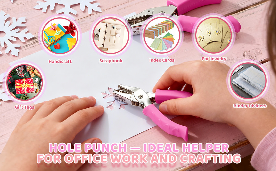 Ideal for creating gift tags, handicrafts, scrapbooks, index cards, jewelry, and binder dividers