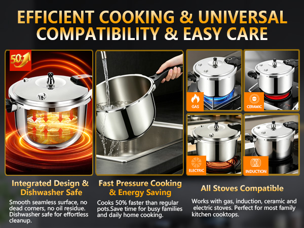 pressure cooker;pressure cooker stainless steel;small pressure cooker;6 8 10 12 quartqt+;