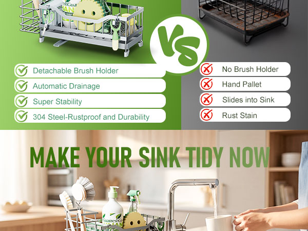 kitchen sponge holder for sink