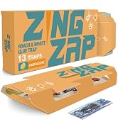 ZingZap Roach Glue Trap Cantaloupe Scent 13-Ct | Sticky Cockroach Traps with Natural Bait | 2026...