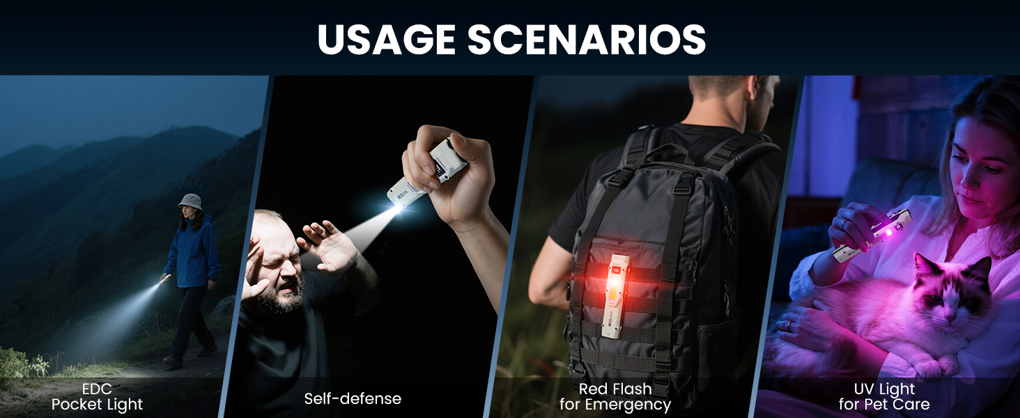 edc flashlight flat flashlight slim flashlight tactical flashlight rechargeable flashlight