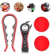 Astofli Jar Opener For Weak Hands With 2 PCS Non Slip Rubber Jar Gripper, Easy Grip Jar Lid Opene...